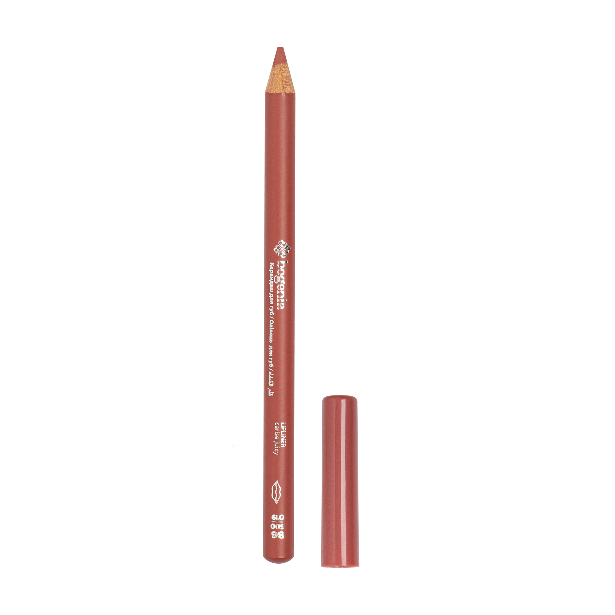 Олівець для губ Bogenia Lip Liner BG500, 019 Cerise Juicy, 0.78 г